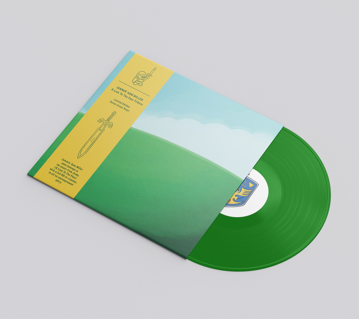 Jammin' Sam Miller - A Link To The Past Tribute Green Vinyl Record