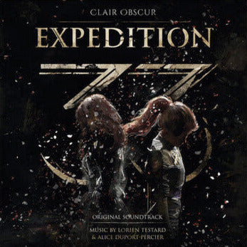 CD cover of 'Expedition' soundtrack with two figures and a cosmic design.