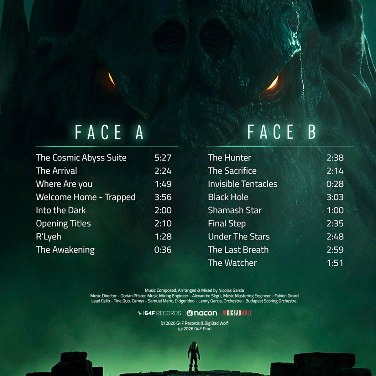 Cthulhu: The Cosmic Abyss Vinyl Record Track List