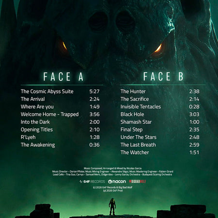 Cthulhu: The Cosmic Abyss Vinyl Record Track List