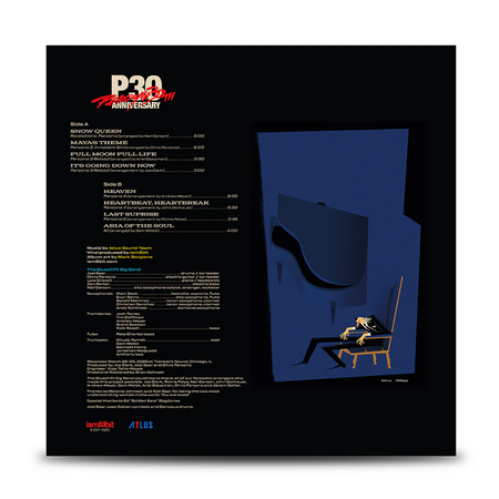 Persona 30th Anniversary Jazz Album Vinyl Record Back