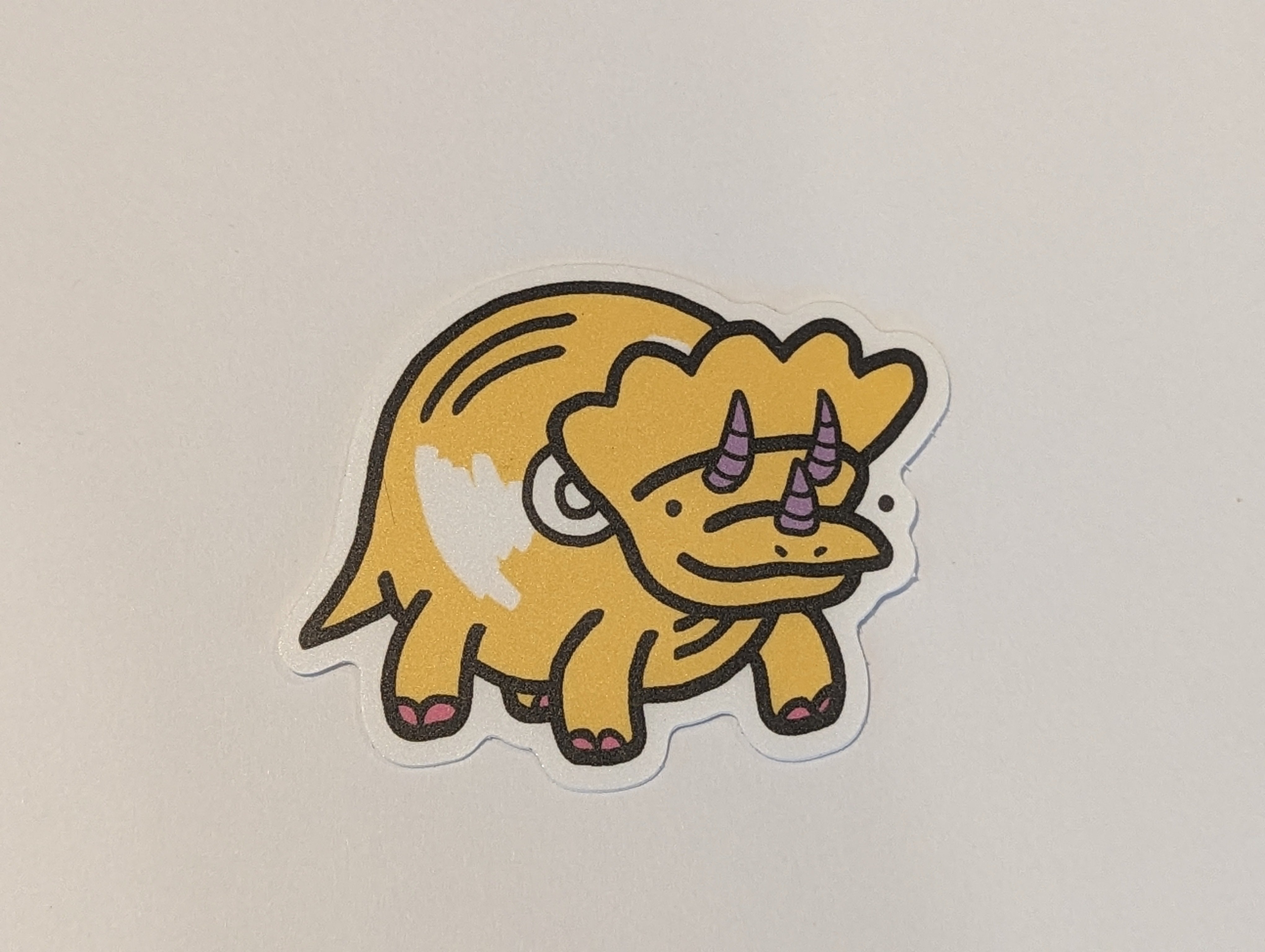 Vinyl-saur - Triceratops - Sticker – Very Ok Vinyl