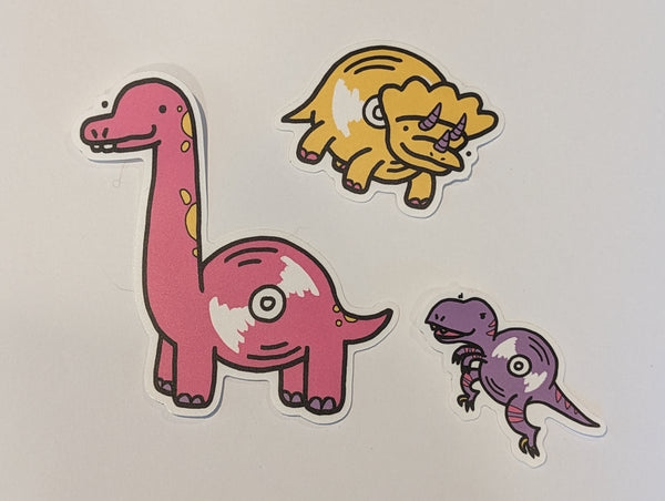 Vinyl-saur - 3 Pack - Sticker