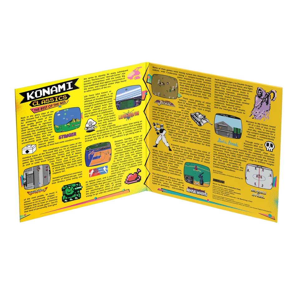 Konami Classics: The Best of the NES Vinyl Record Inside Fold