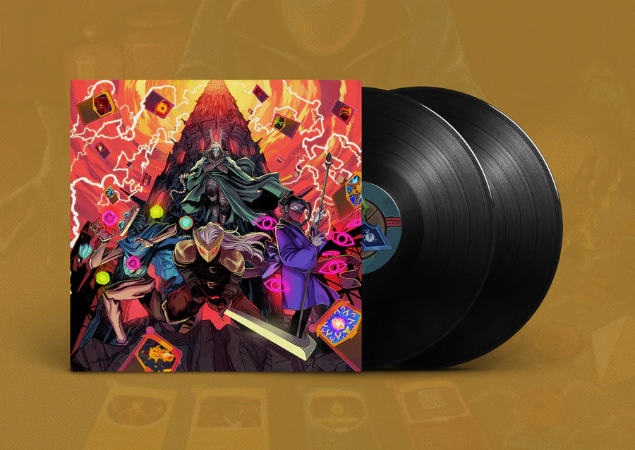 Front artwork and two black vinyl records