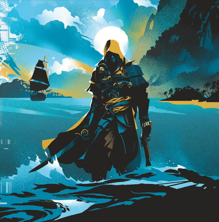 Assassin's Creed IV: Black Flag Vinyl Record Cover Art