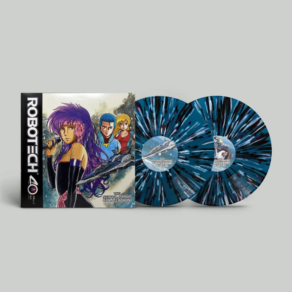 Robotech - The Sequel Collection Vinyl Record Blue and Black Splatter