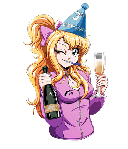 VoV-Chan Birthday Sticker - 3yr