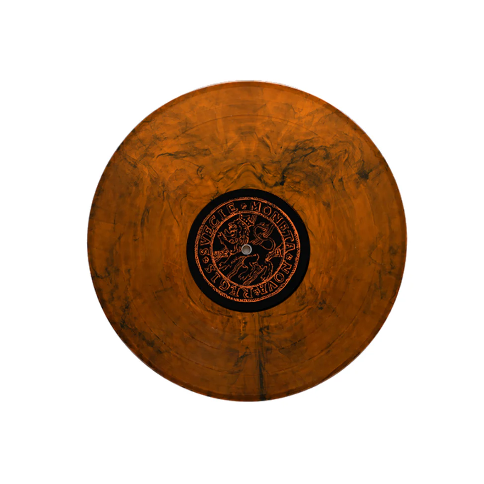 Ultrakill Act 2: Imperfect Hatred Vinyl Record Orange and Black Marble Disc